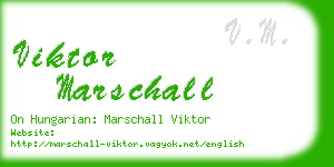 viktor marschall business card